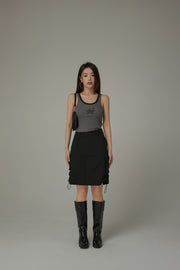 Chuu Star Center Basic Sleeveless T-Shirt