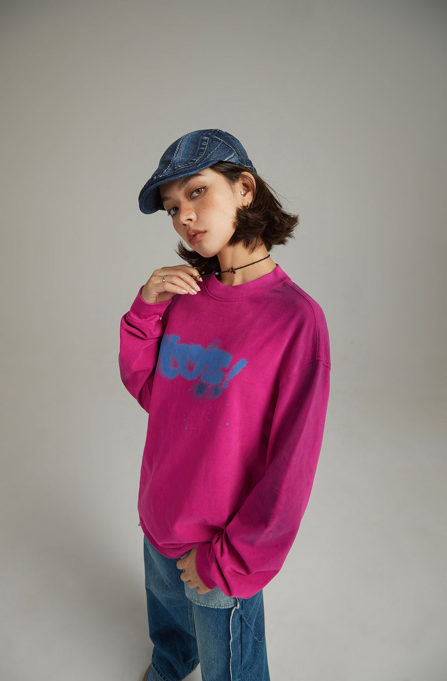 CHUU Logo Lettering Boxy T-Shirt