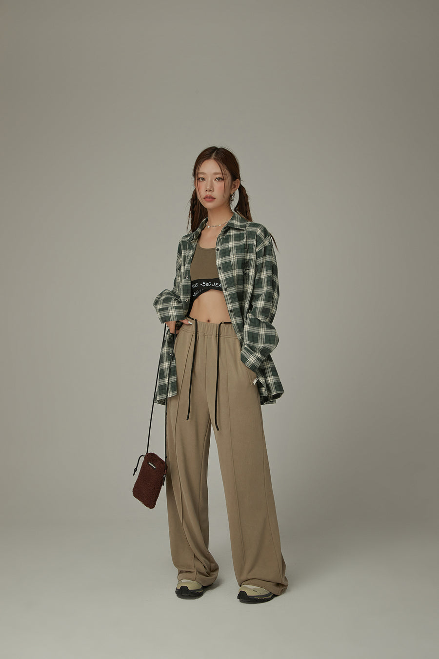 CHUU Elastic Waist Color Pants