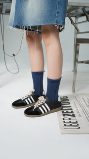 Color Matching Vintage Jacquard High Socks