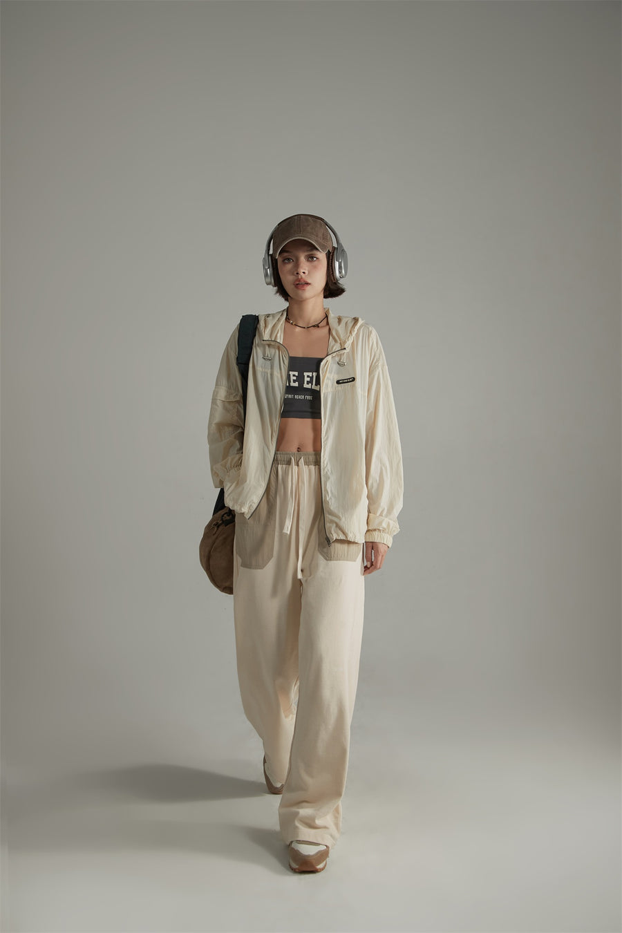 CHUU Summer Boxy Drawstring Hooded Jacket