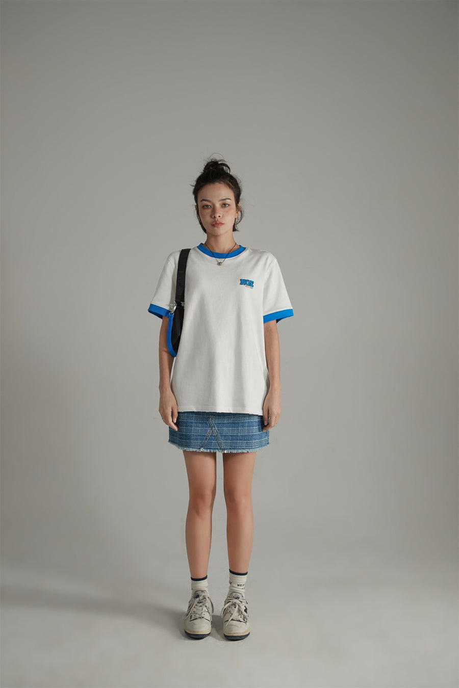 CHUU Embroidered Daily Loose Fit Short Sleeve T-Shirt