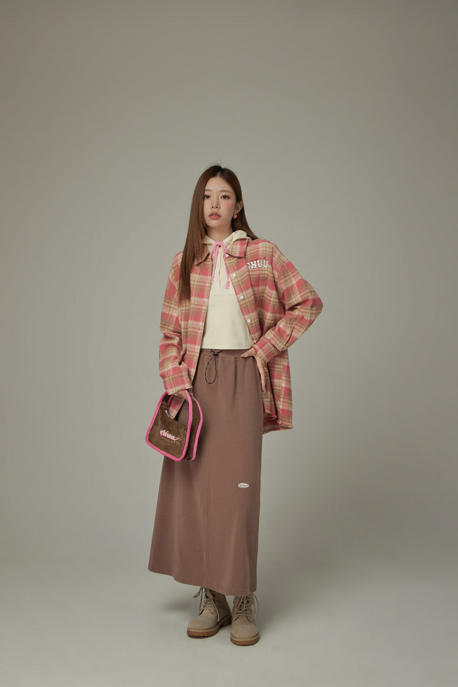 CHUU String Basic Long Skirt