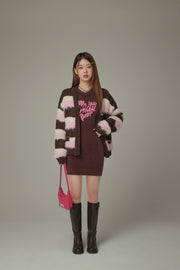 Bonjour Heart Logo Knit Dress