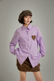 Heart Boxy Color Shirt