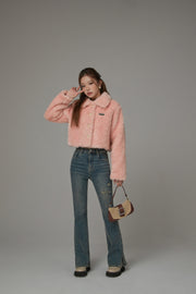 Fleece Collar Button Jacket