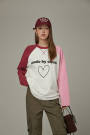 Logo Heart Color Long Sleeve T-Shirt