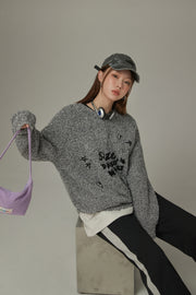 Size Doesnt Matter Knit Stars Sweater