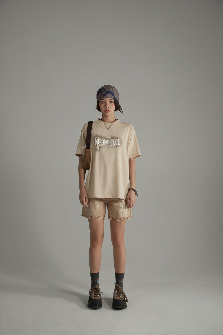 CHUU Logo Vintage Daily Loose Fit T-Shirt