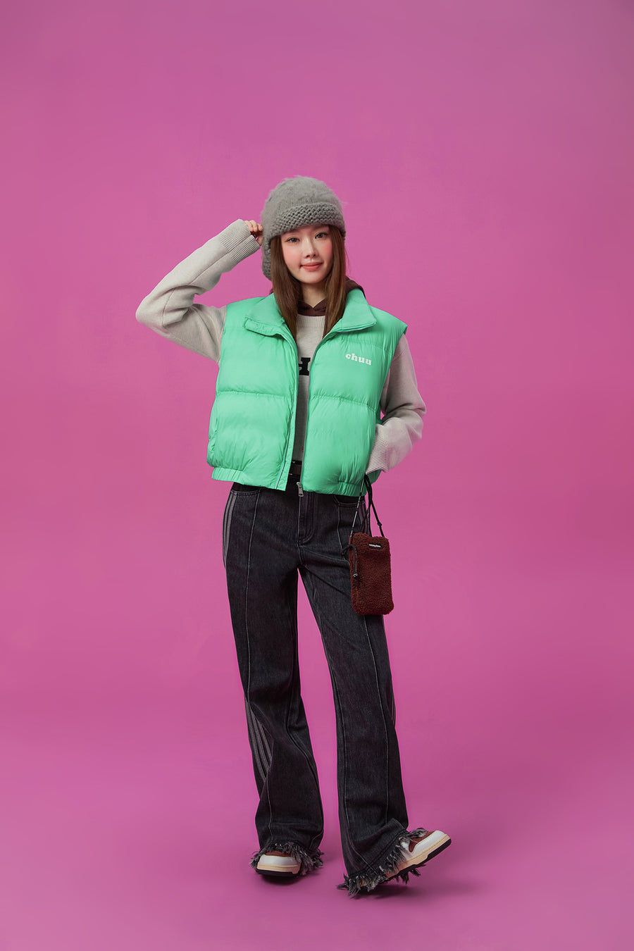 CHUU Boxy Padded Vest