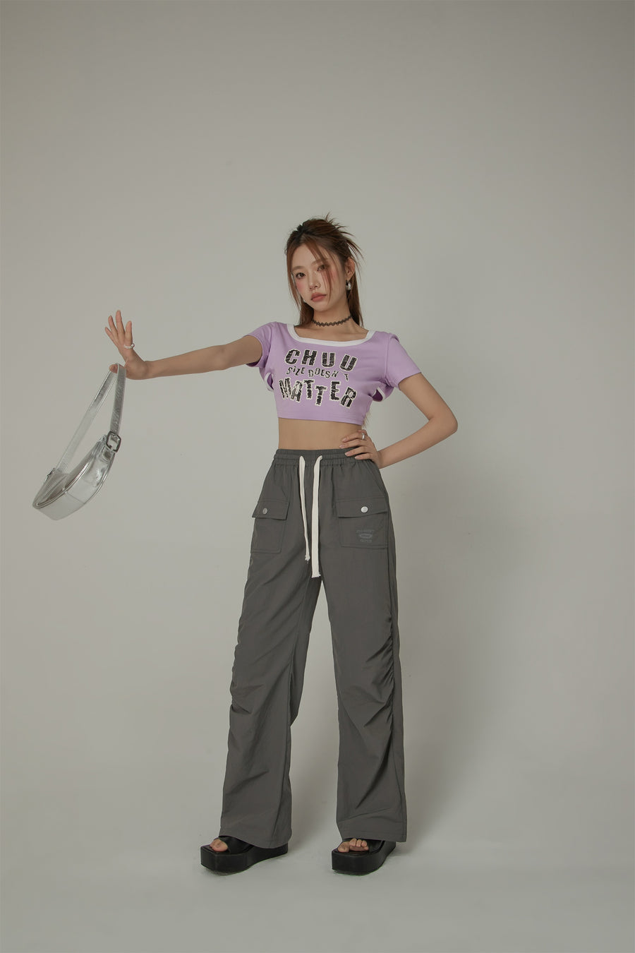 CHUU Banding Front Pocket Pants