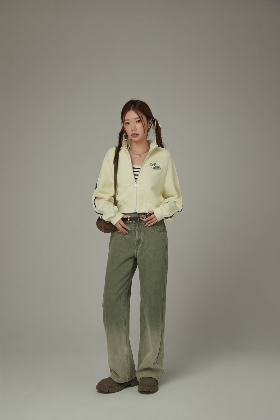 CHUU Sporty Loose Zip-Up Jacket