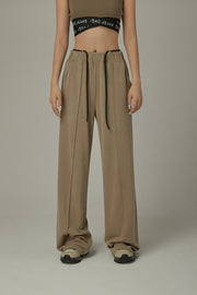 Elastic Waist Color Pants