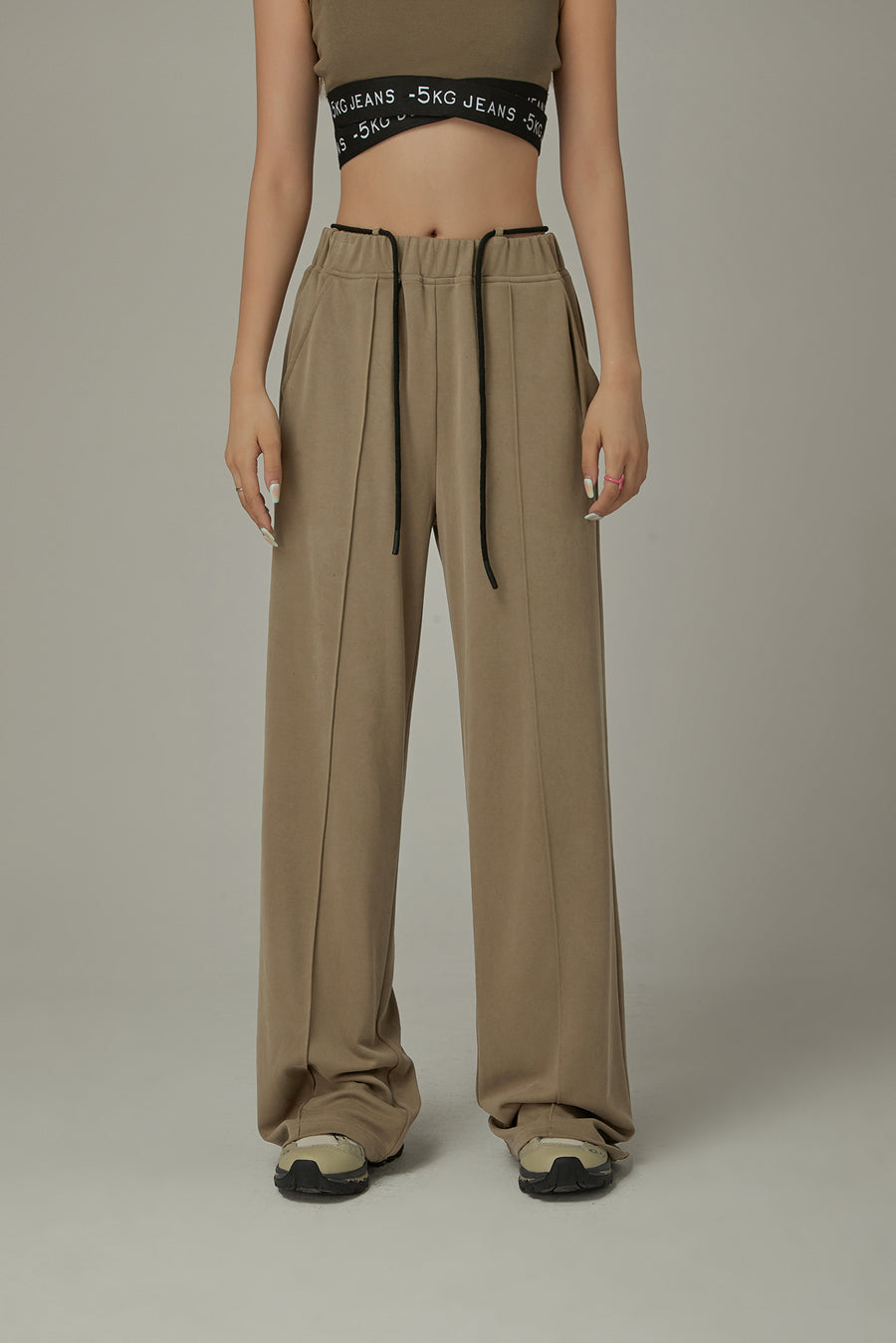 CHUU Elastic Waist Color Pants