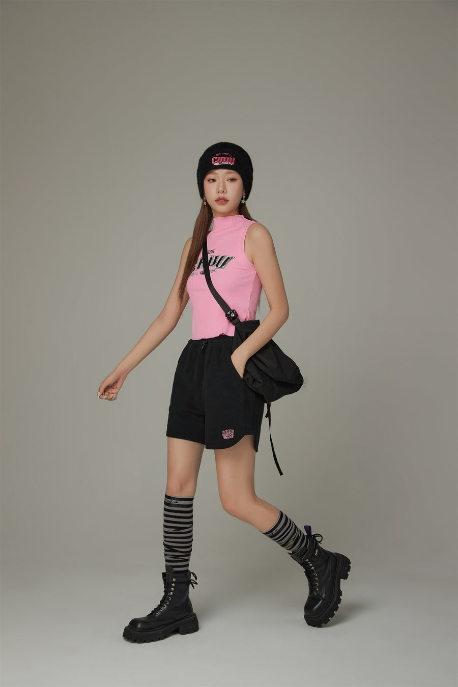 CHUU Elastic Waist Drawstring Sporty Shorts