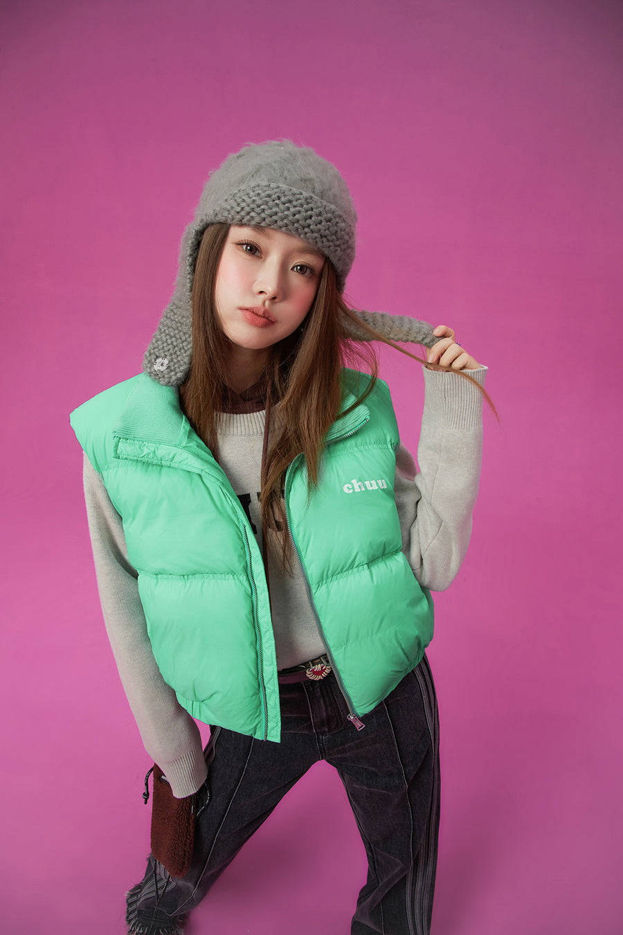 CHUU Boxy Padded Vest