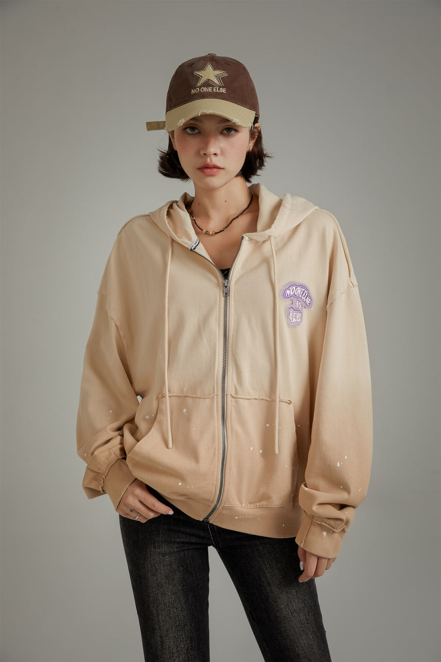 CHUU Gradient Hooded Zip-Up