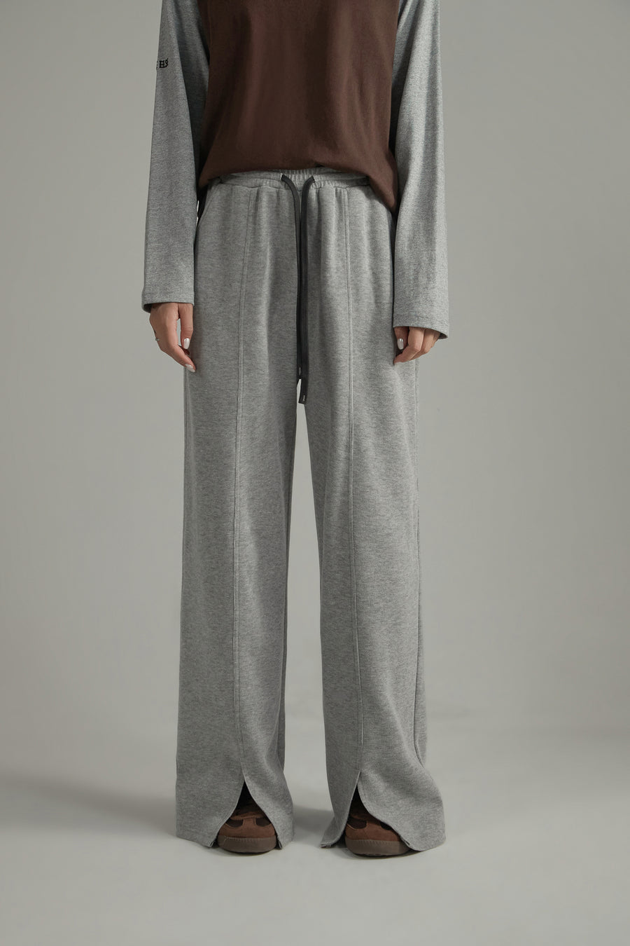 CHUU Slit Sweatpants Wide Pants