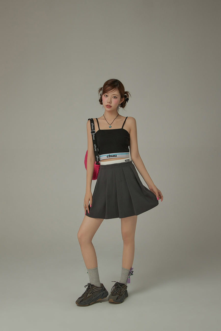 CHUU Color Basic Sleeveless Cropped Cami Top