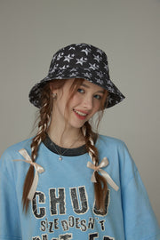 Chuu Lettering Cotton Bucket Hat