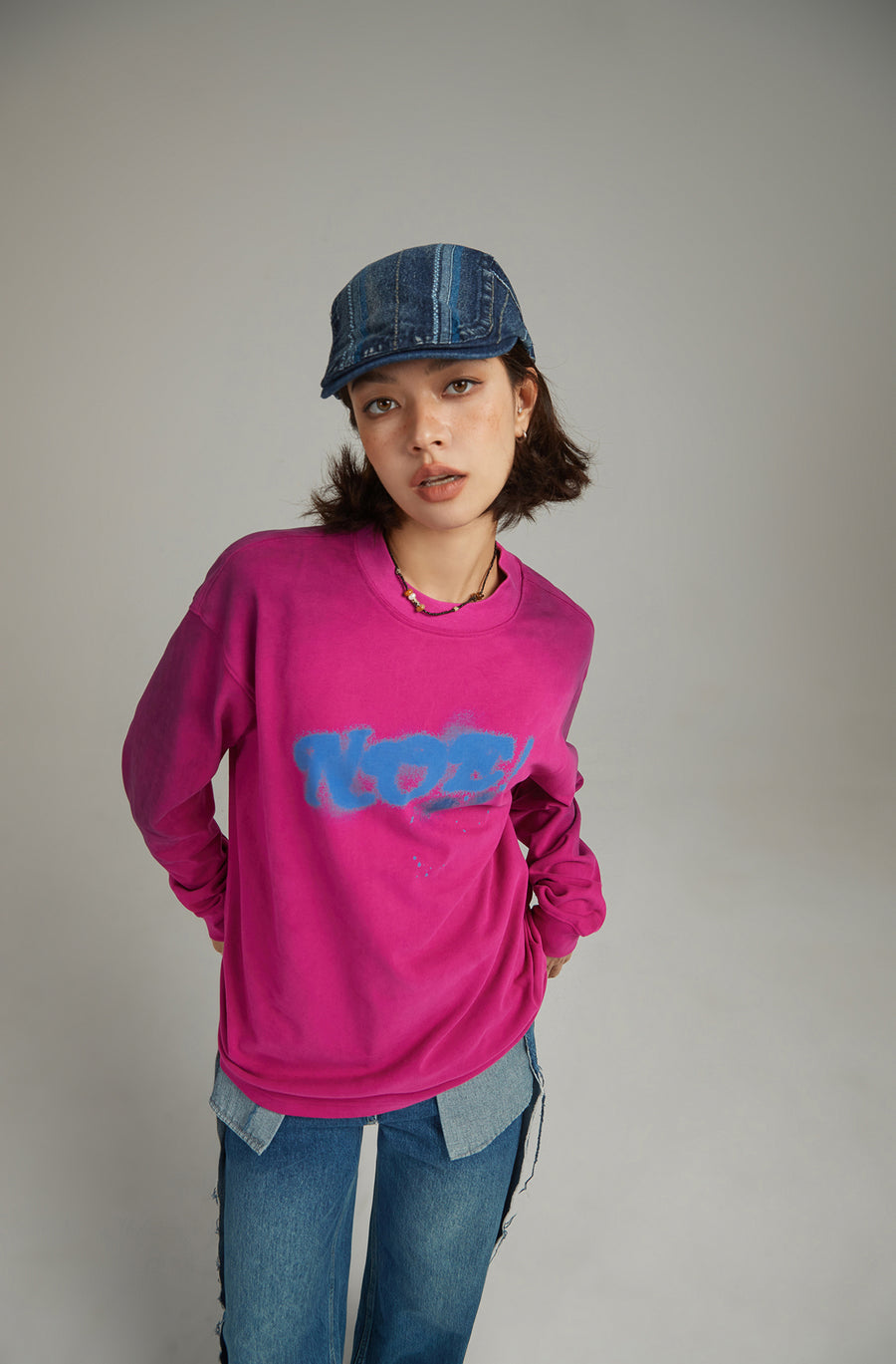 CHUU Logo Lettering Boxy T-Shirt