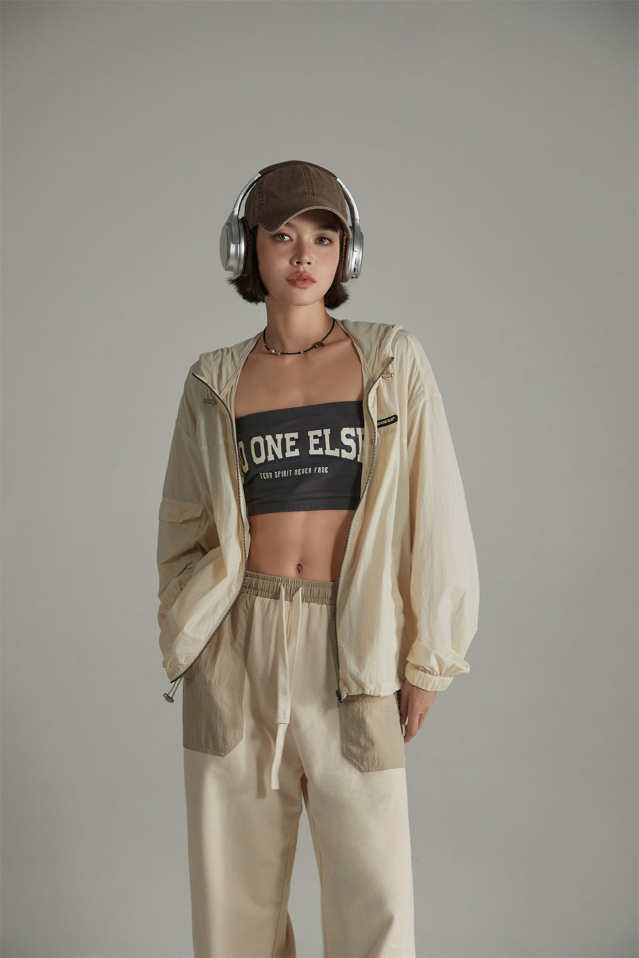 CHUU Summer Boxy Drawstring Hooded Jacket