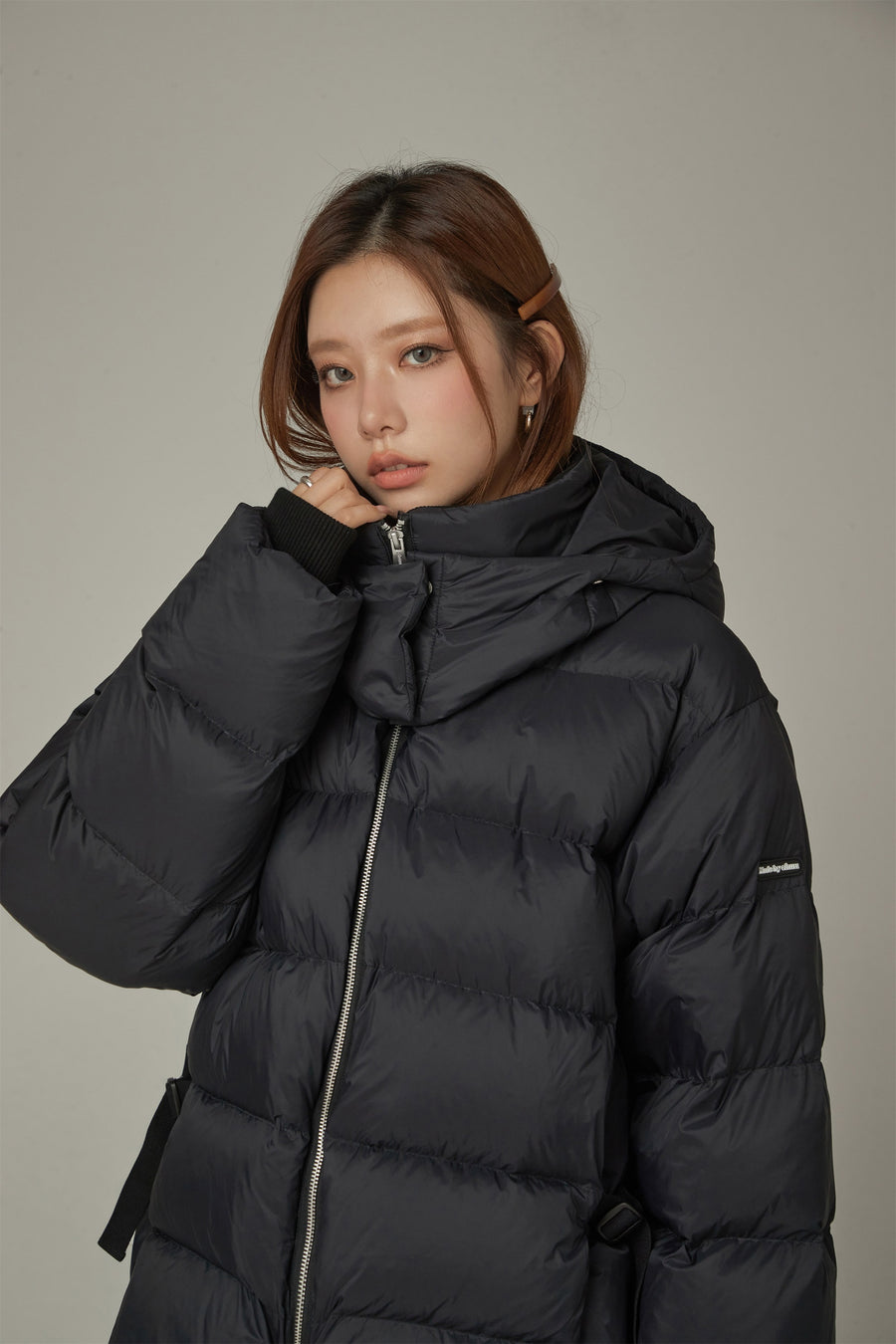 CHUU Solid Hooded Padded Jacket