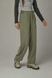 Elastic Waist Loose Jogger Pants