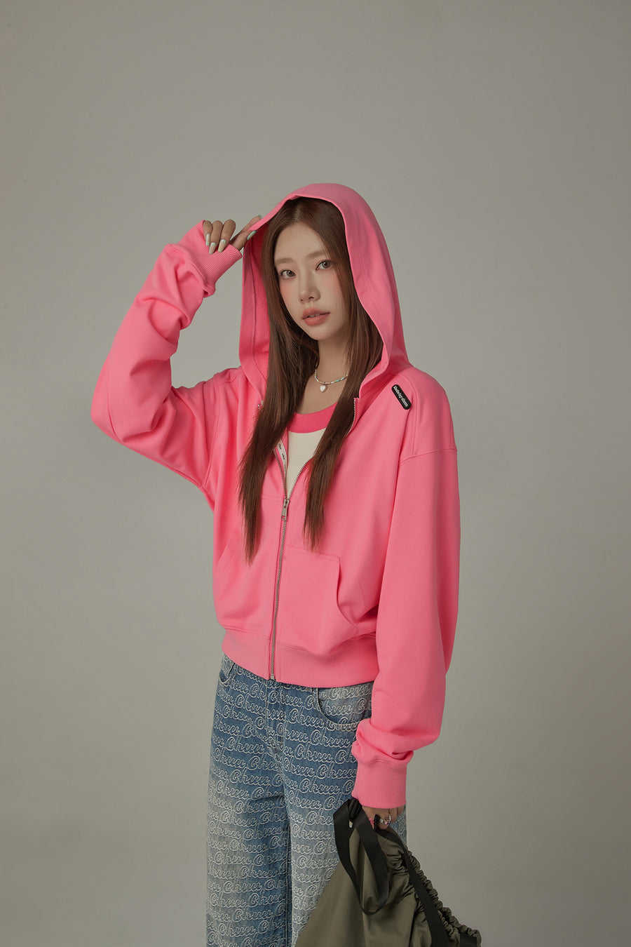 CHUU Basic Pocket Hooded Zip-Up