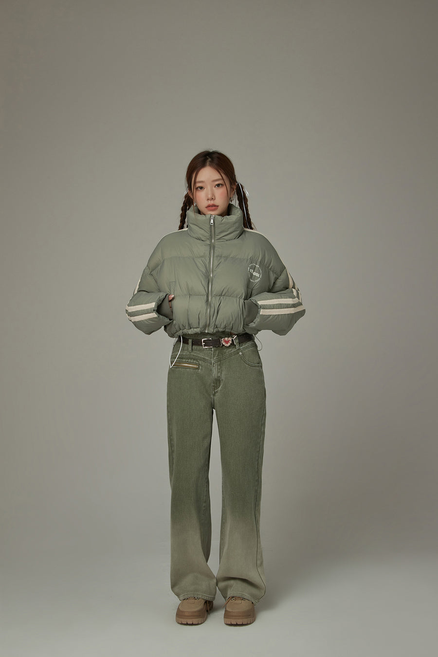 CHUU Sporty Crop Padded Jacket