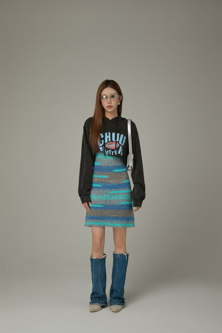 CHUU Multi Color Sleeveless Knit Dress