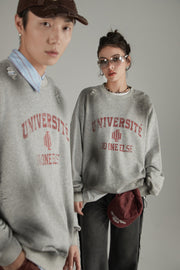 University Logo Lettering Sweatshirt