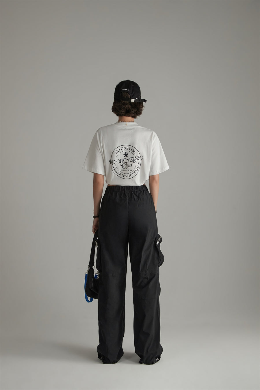 CHUU Casual Drawstring Wide Cargo Pants