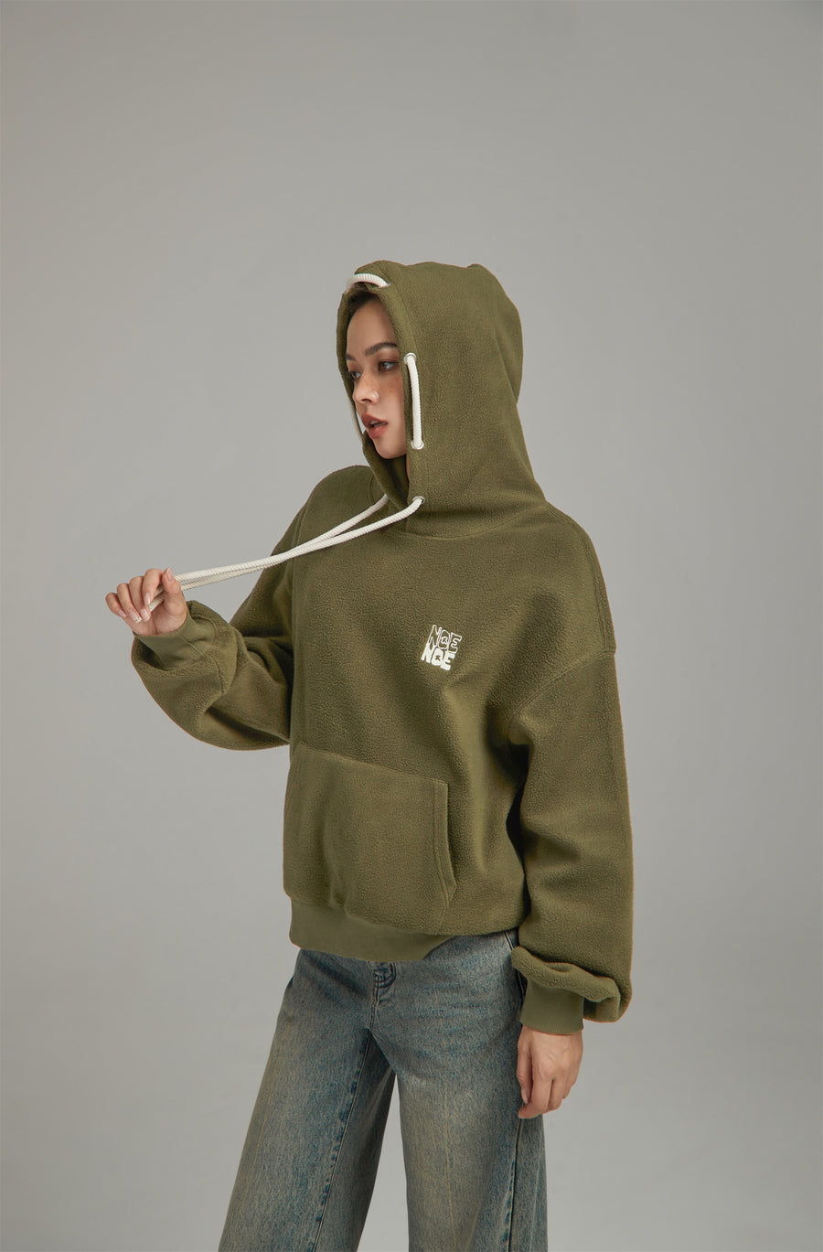 CHUU Simple Boxy Hoodie