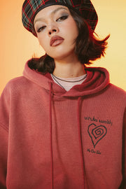 Heart Gradient Oversized Hoodie