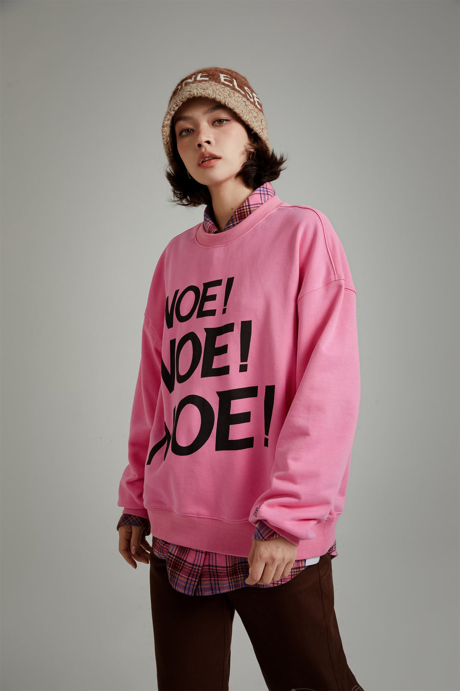 CHUU Logo Lettering Boxy Sweatshirt