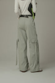 Trendy Wide Cargo Pockets Pants