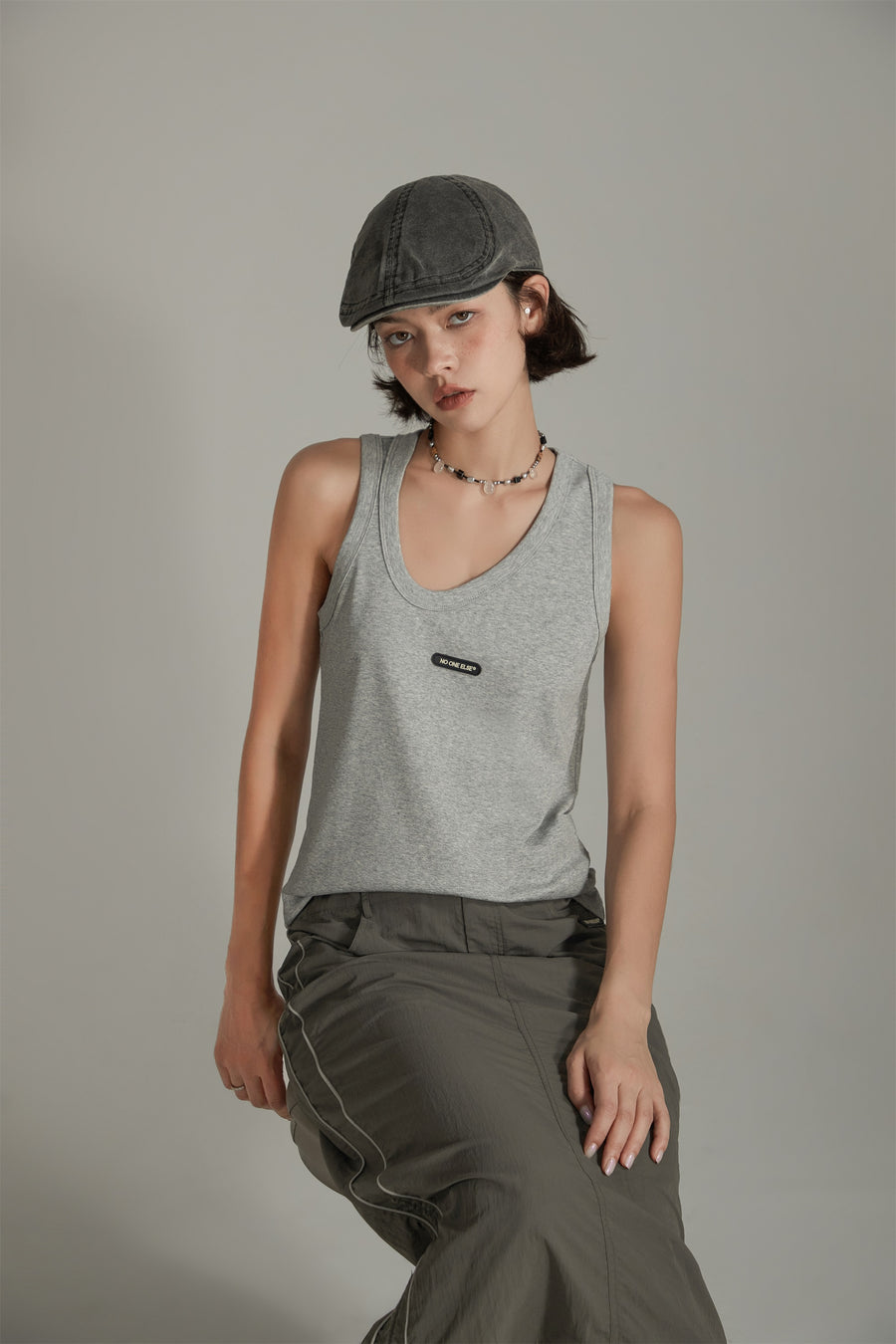 CHUU Basic Simple Sleeveless T-Shirt