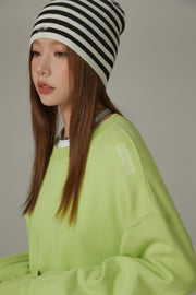 Waffle Knit Striped Beanie