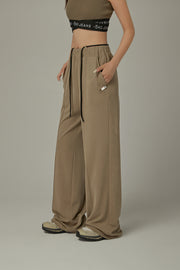 Elastic Waist Color Pants