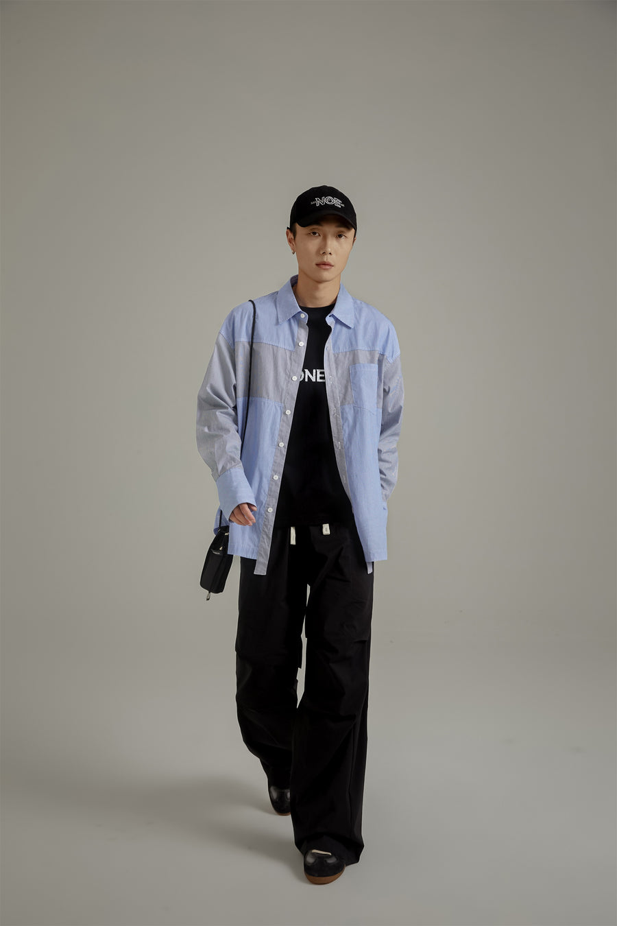 CHUU Solid Color Drawstring Casual Cargo Pants