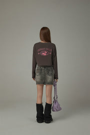 Cherry Bomb Garter Long Sleeves Sweatshirt