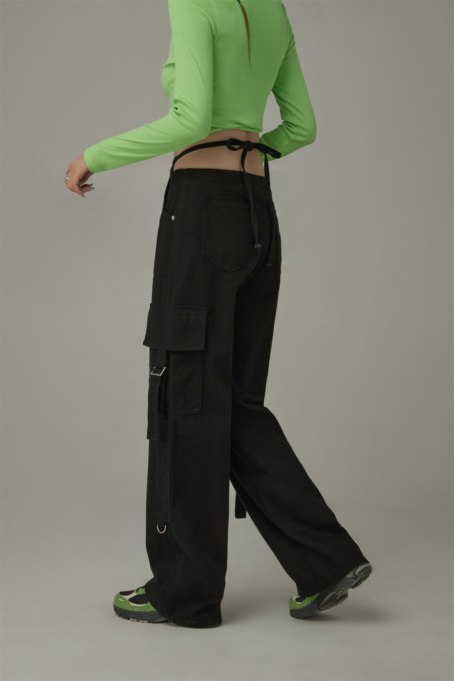 CHUU Pocket Straps Cargo Wide Pants