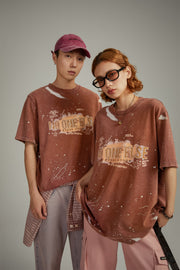 Paint Splatter Lettering Loosefit T-Shirt