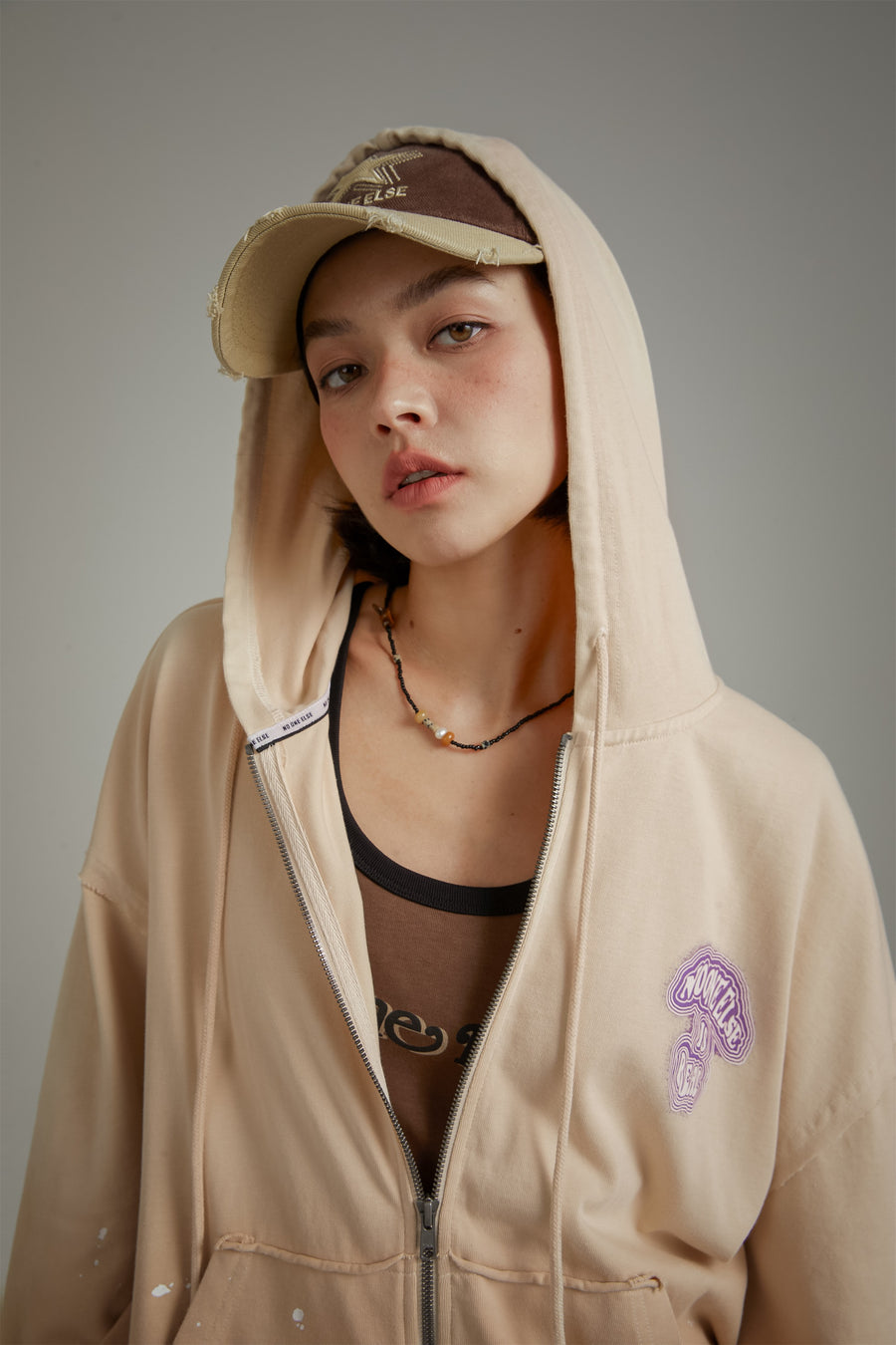 CHUU Gradient Hooded Zip-Up