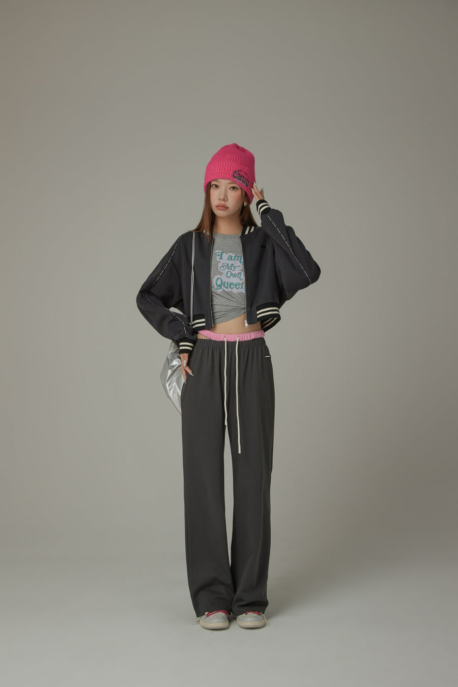 CHUU Varsity Color Sporty Cropped Jacket