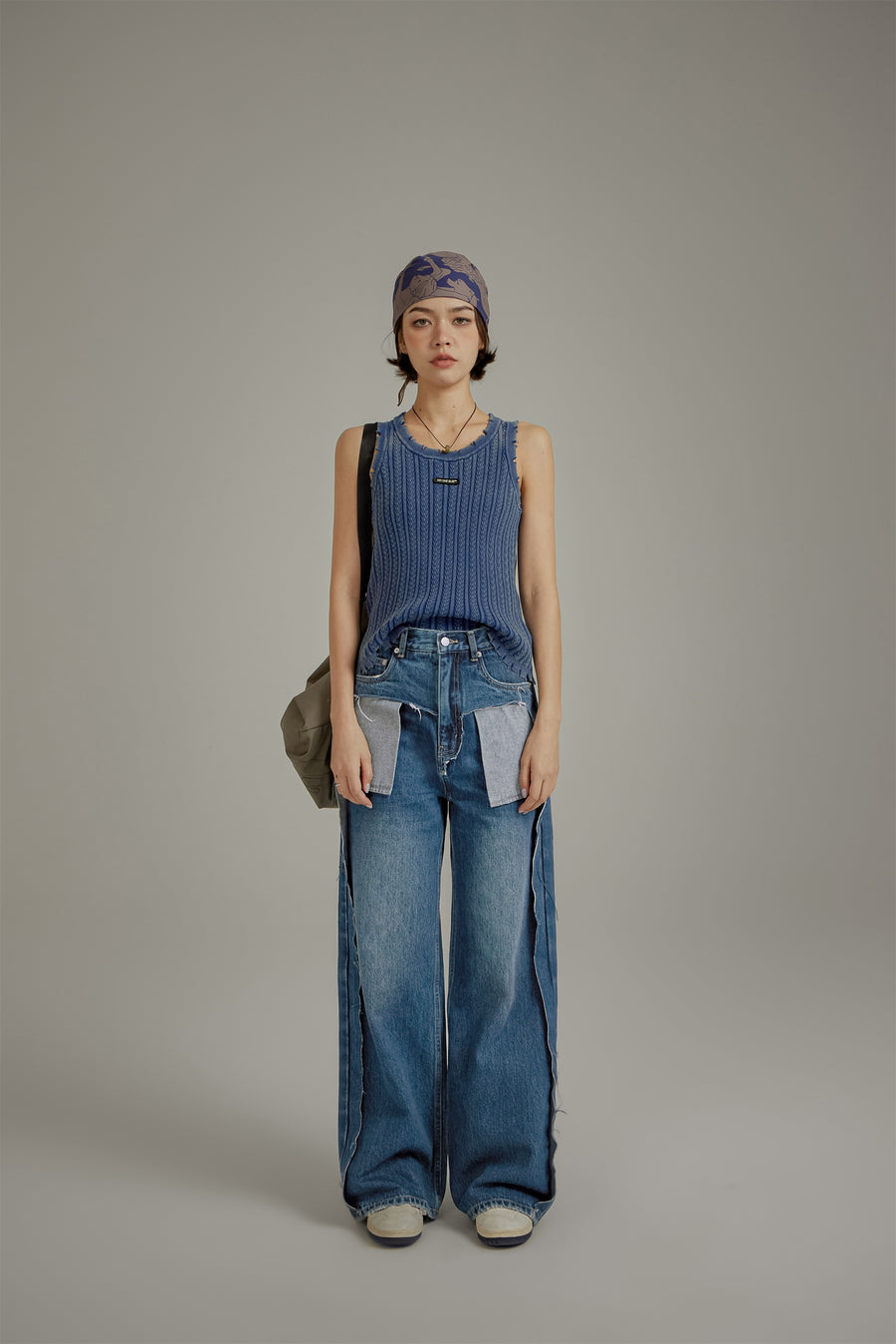 CHUU Point Pock Baggy Denim Jeans