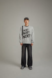 Logo Lettering Boxy Sweatshirt