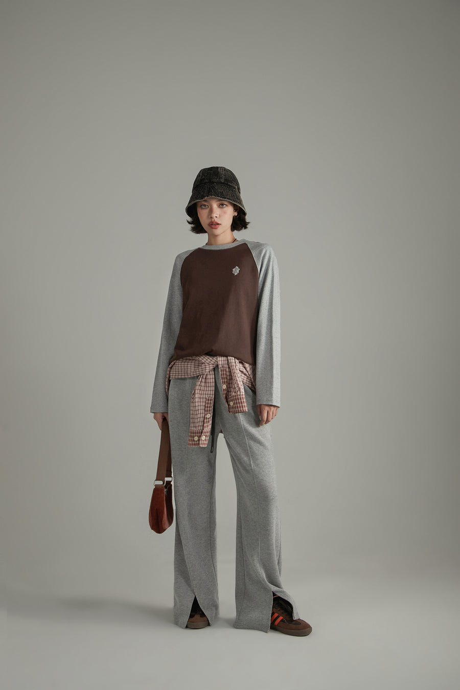 CHUU Slit Sweatpants Wide Pants