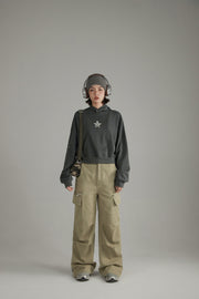 Basic Wide Cargo Pants